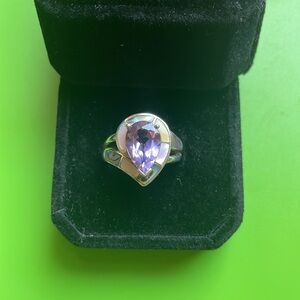 [Whitney Kelly] Amethyst, MOP & Abalone Shell Sterling Silver Ring